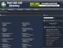 Tablet Screenshot of bestlinkadddirectory.com